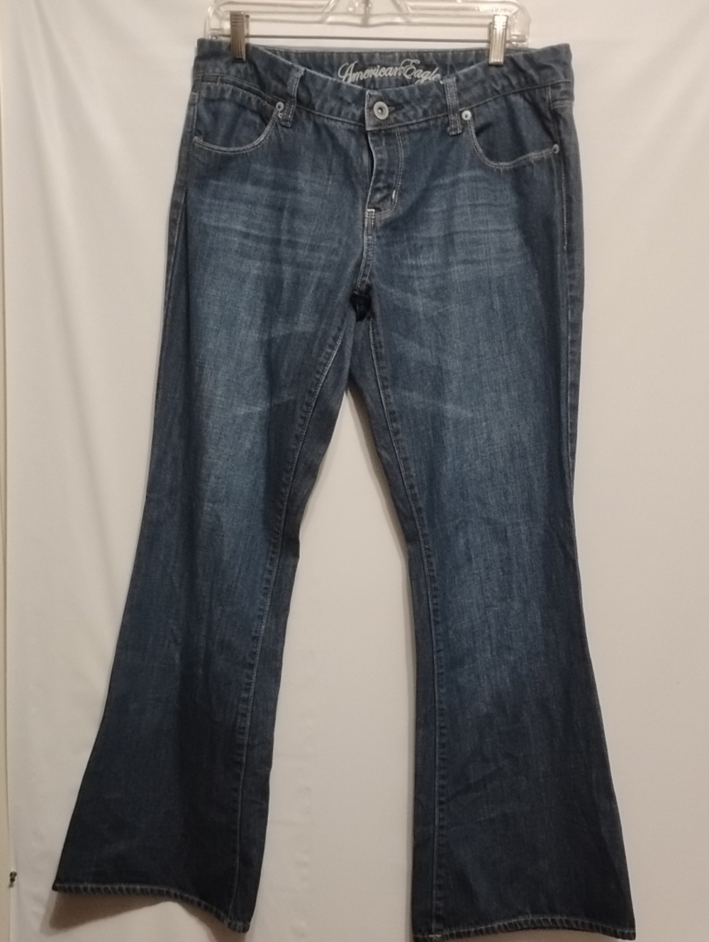 American Eagle Outfitters Vintage Y2 Women's 13 Reg Dark Blue Real Flare Jeans